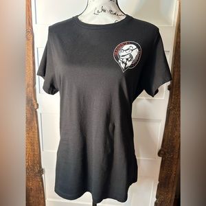 District Made Women's Black Top | Size Large | Mason's Custom, NWOT